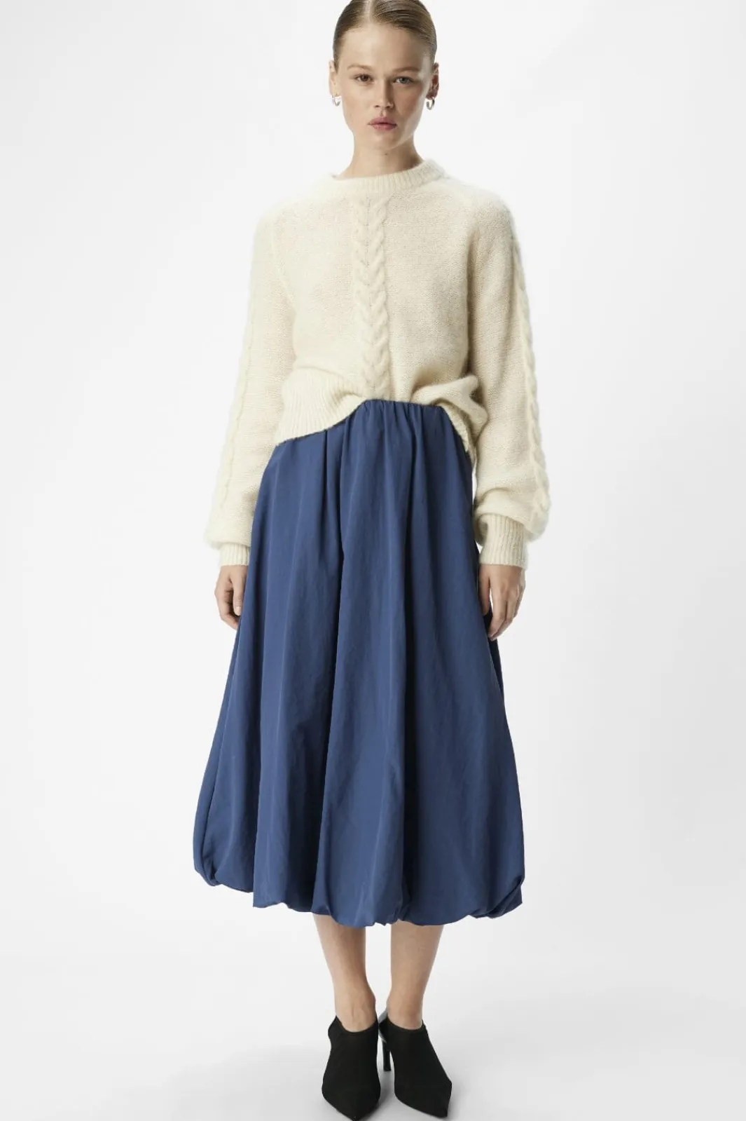 Sale Object Objetta Long Baloon Skirt 4788493 Dark Denim