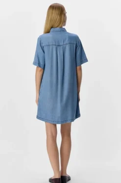 Best Object Objframe 2/4 Re Denim Dress 4656588 Light Blue Denim