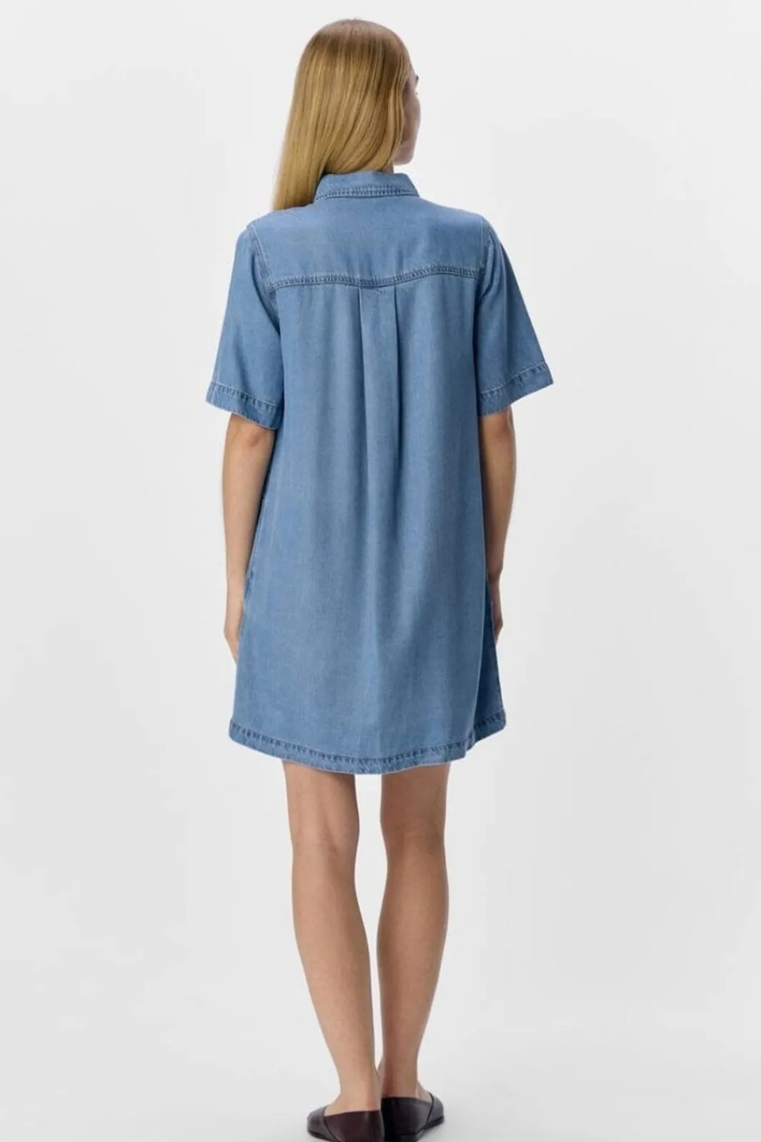 Best Object Objframe 2/4 Re Denim Dress 4656588 Light Blue Denim