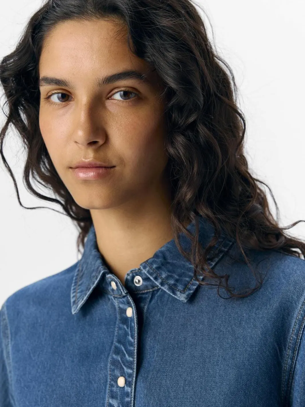Sale Object Objframe Lo L/S Shirt 4789040 Medium Blue Denim