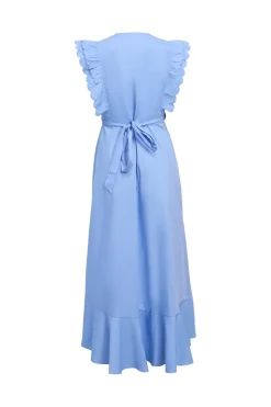 Online Object Objhope Papaya S/S Wrap Dress 4805984 Cornflower Blue