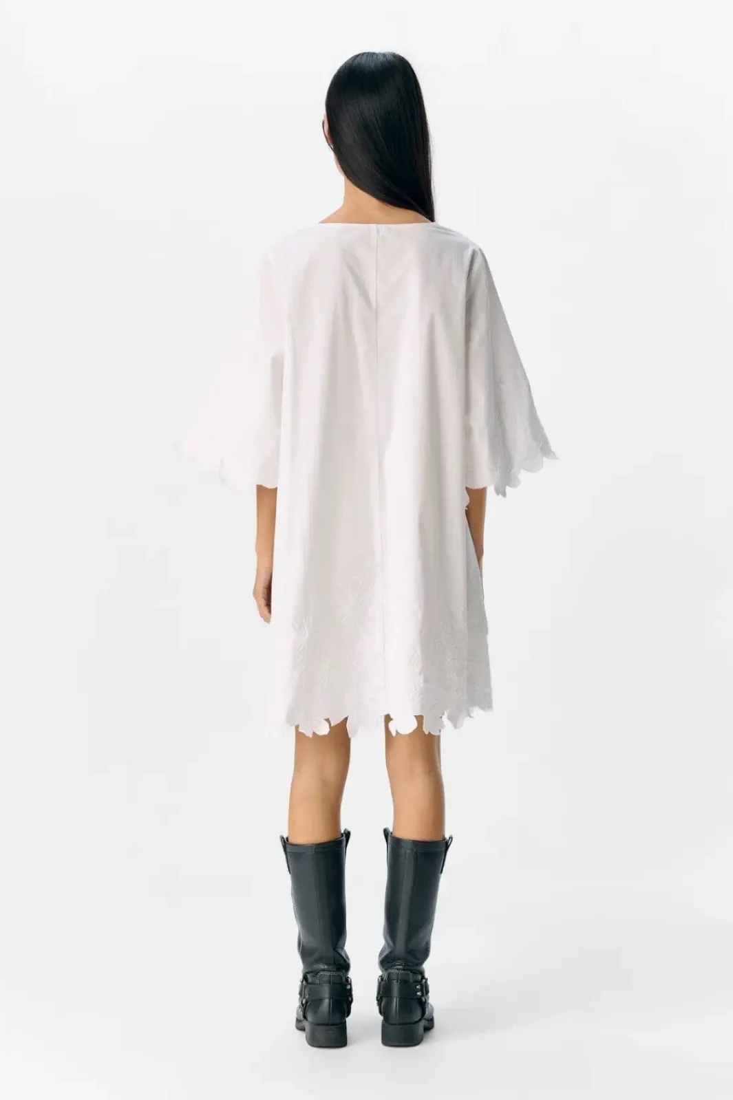 Sale Object Objkamma 3/4 Lo Short Dress Ss Fair 25 4881814 Cloud Dancer