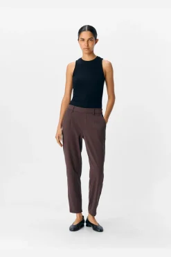 Best Object Objlisa Slim Pant 4856905 Seal Brown