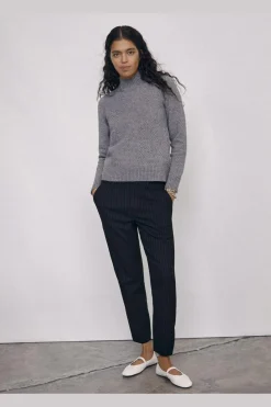 Discount Object Objlisa Slim Pant 4535458 Black Grey