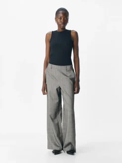 Object Objlisa Wide Pant 4789079 Black Humus + Tannin
