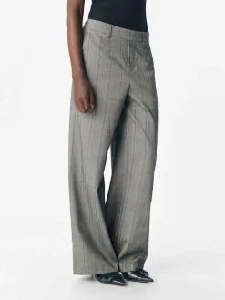 Object Objlisa Wide Pant 4789079 Black Humus + Tannin