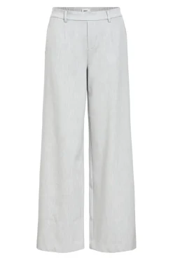 Discount Object Objlisa Wide Pant 4656652 Light Grey Melange