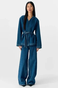 Hot Object Objmallie L/S Lo Blazer Ss Fair 25 4881757 Medium Blue Denim