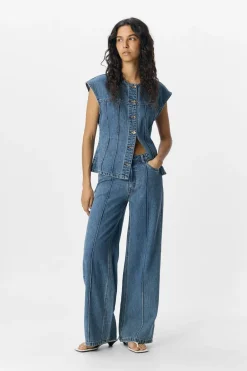 Sale Object Objmoji Divona Wide Jeans 140 4823949 Medium Blue Denim