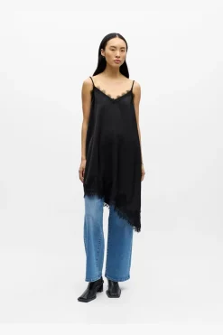 Hot Object Objnaline Reg Slip Lace Dress Vip 26 5094044 Black