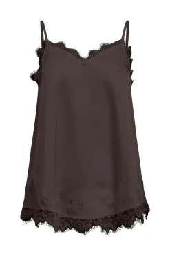 Outlet Object Objnaline Reg Slip Lace Top Vip 26 5093665 Seal Brown