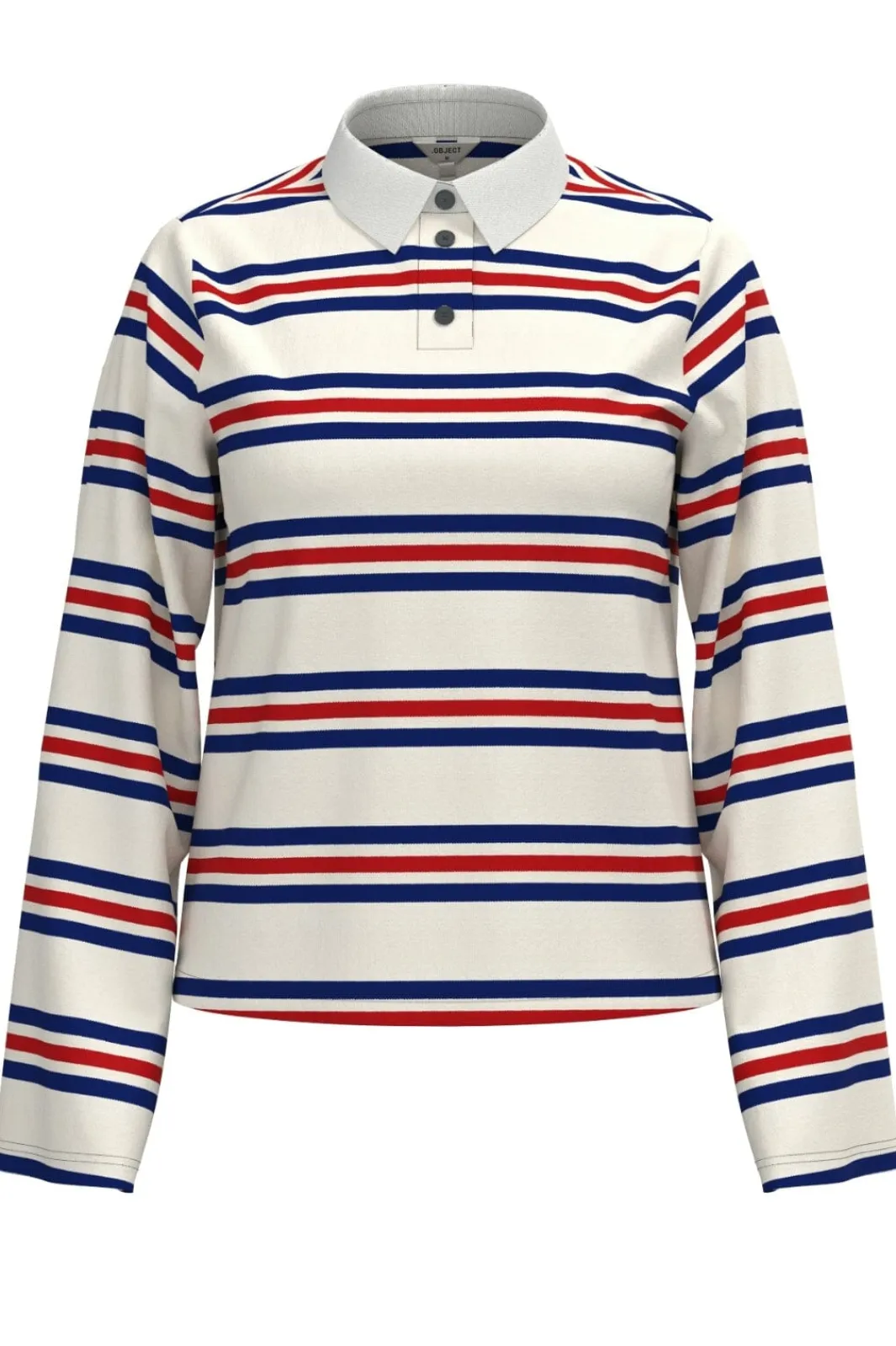 Online Object Objnana L/S Re Polo Top 4851567 Dark Blue Cd-Flame Scarlet