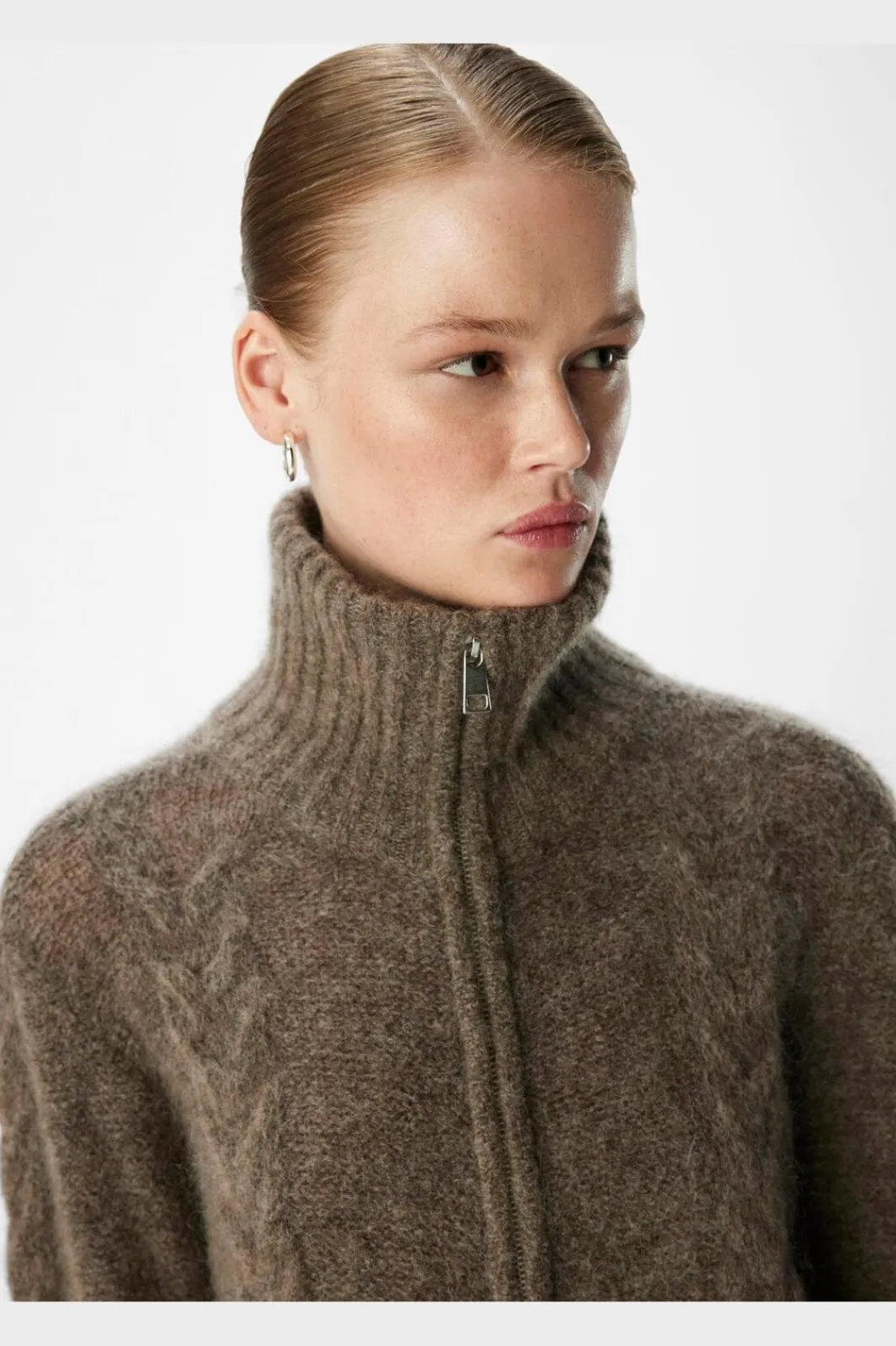 Hot Object Objnete Lo Knit Cardigan 4601882 Morel Melange