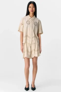Object Objnoelle Re S/S Shirt 138 4731870 Sandshell