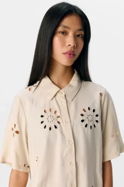 Object Objnoelle Re S/S Shirt 138 4731870 Sandshell