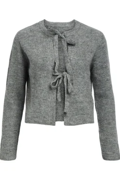Object Objparvi Knit Cardigan 130 4434593 Medium Grey Melange