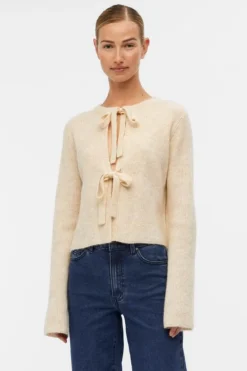 Outlet Object Objparvi Knit Cardigan 130 4363590 Sandshell Melange