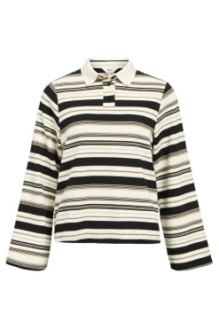 Best Object Objpollo L/S Polo Top Dfw 4828290 Light Grey Melange Black-Cd