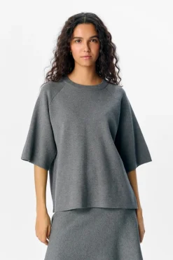 Sale Object Objreynard 2/4 Knit Pullover 4861953 Medium Grey Melange