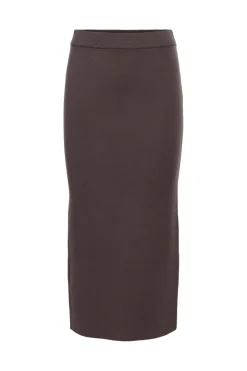 Best Object Objreynard Knit Skirt 4885501 Seal Brown