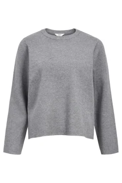 Online Object Objreynard O-Neck Pullover 4789477 Medium Grey Melange