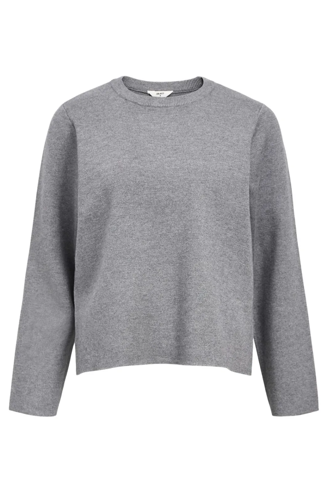 Online Object Objreynard O-Neck Pullover 4789477 Medium Grey Melange