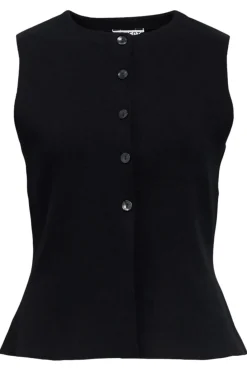 Online Object Objreynard Re Knit Vest 4927199 Black