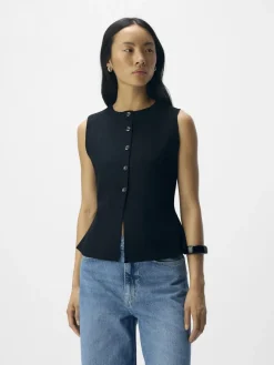 Online Object Objreynard Re Knit Vest 4927199 Black