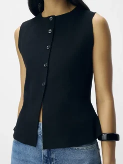 Online Object Objreynard Re Knit Vest 4927199 Black