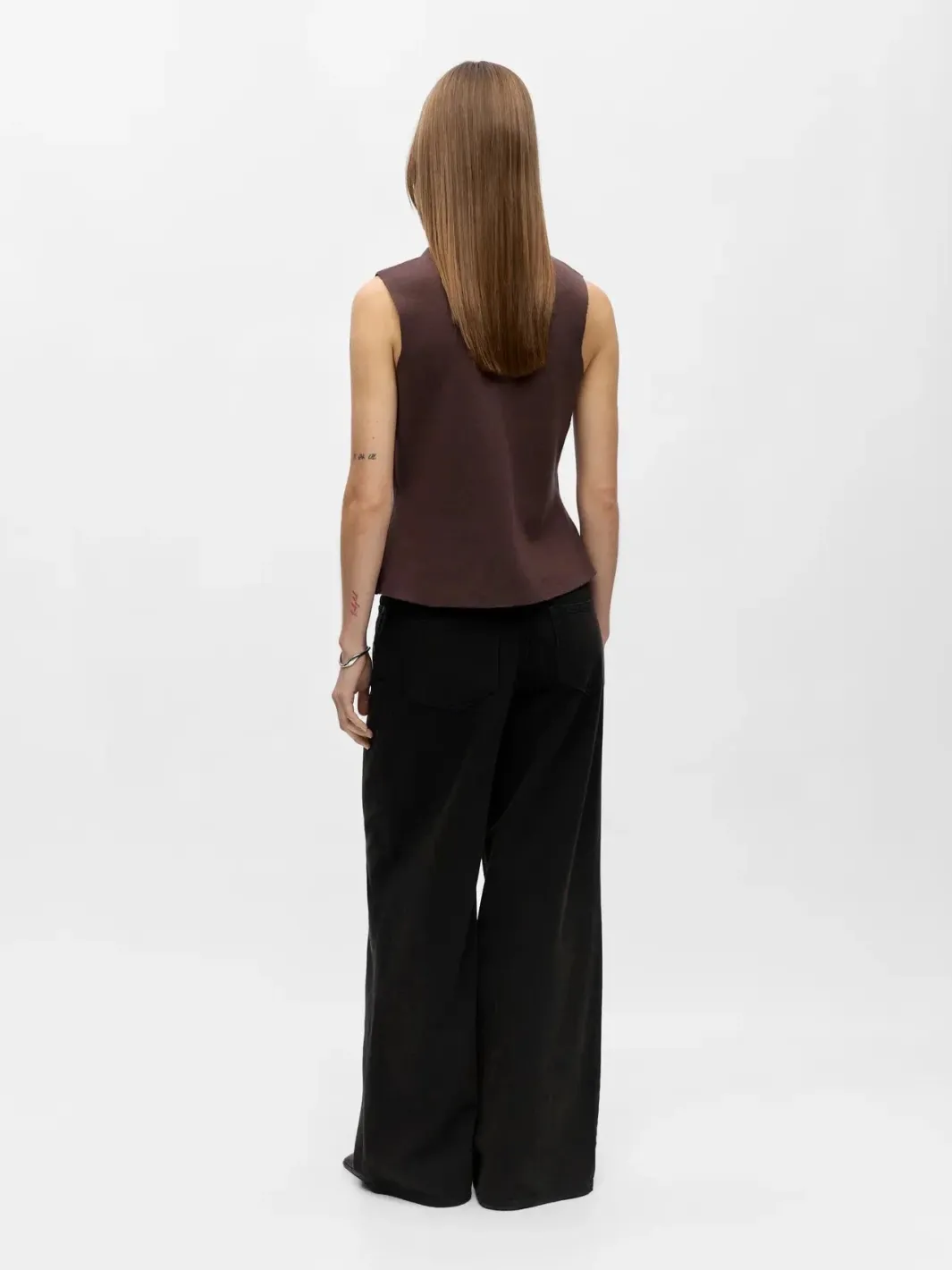 Clearance Object Objreynard Re Knit Vest 4927200 Seal Brown