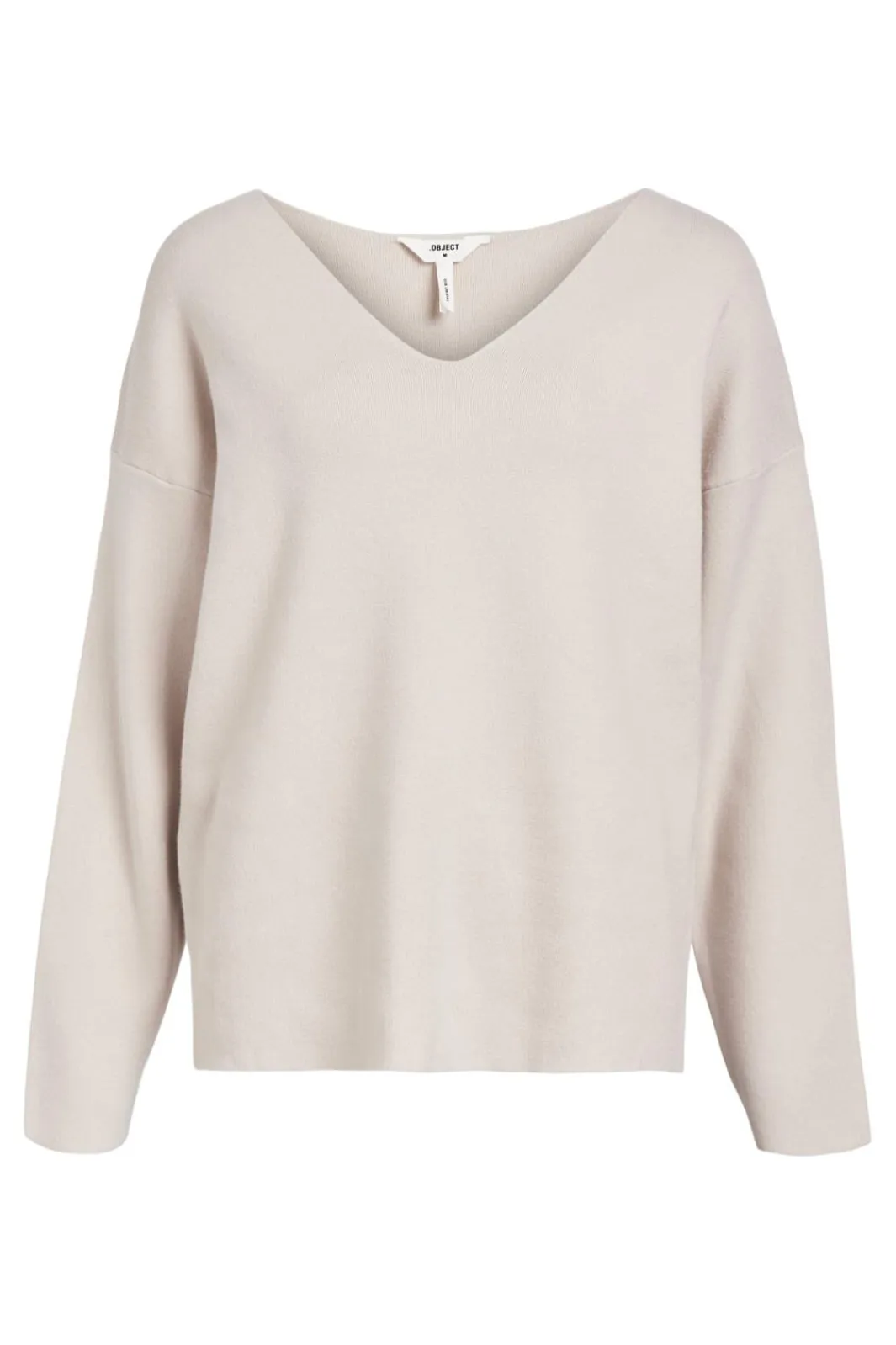 Outlet Object Objreynard V-Neck Pullover 4487646 Silver Gray