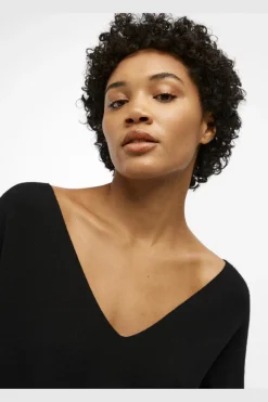 Outlet Object Objreynard V-Neck Pullover 4486516 Black
