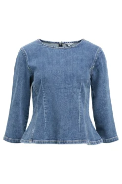 Discount Object Objrosie 2/4 Re Sculpture Top Aw Fair 25 5000973 Medium Blue Denim