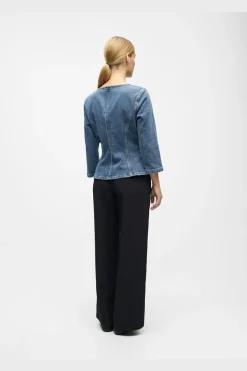 Discount Object Objrosie 2/4 Re Sculpture Top Aw Fair 25 5000973 Medium Blue Denim
