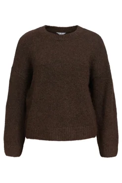 Outlet Object Objsaggia Ls Lo Pullover 4872679 Seal Brown Melange