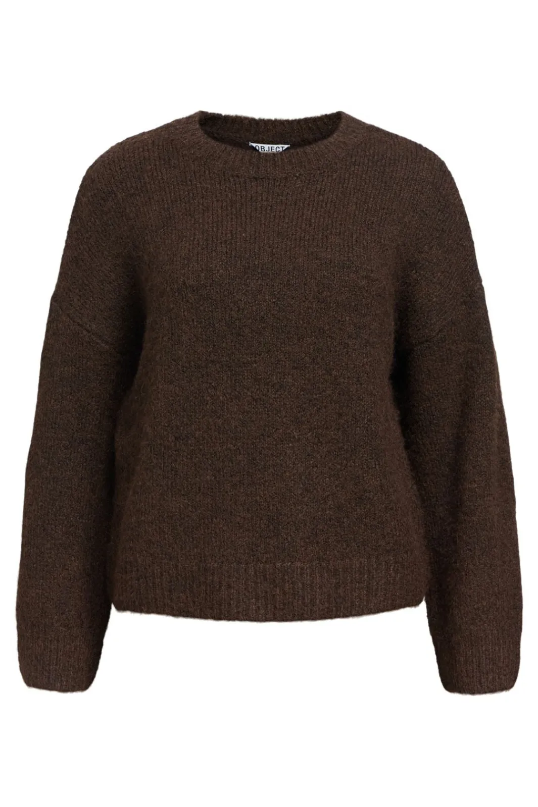 Outlet Object Objsaggia Ls Lo Pullover 4872679 Seal Brown Melange