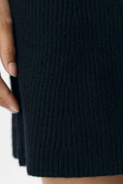 New Object Objviola Re Short Knit Skirt 4803561 Black