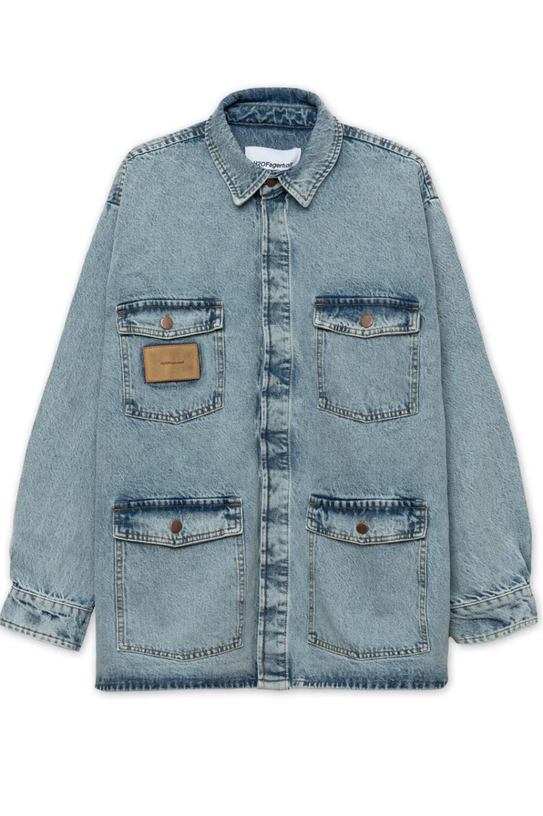 Discount H2O Fagerholt Ocean Shirt 2661 Light Blue Denim