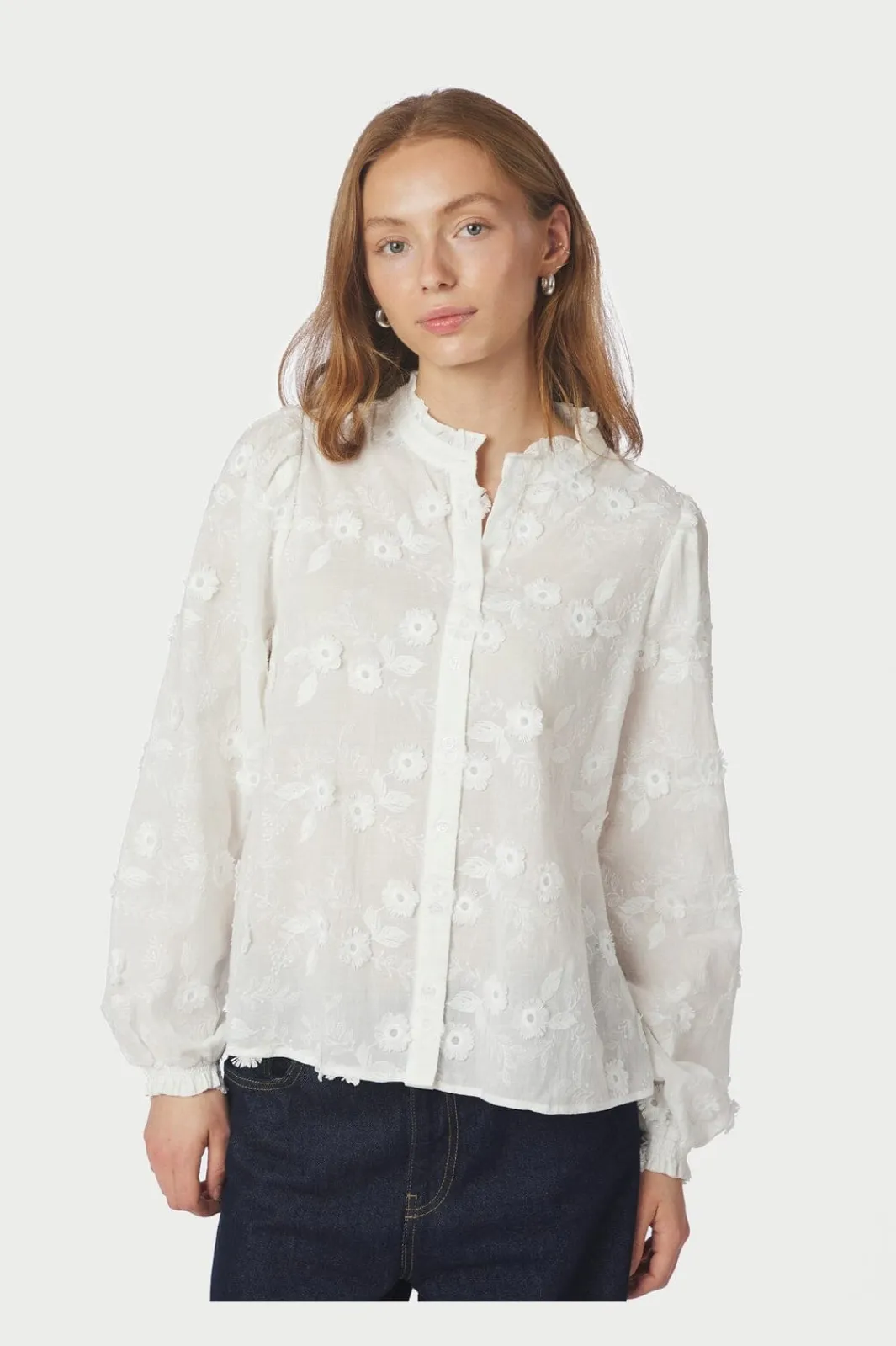 Sale Neo Noir Oda Deco Emb Shirt 166733 120