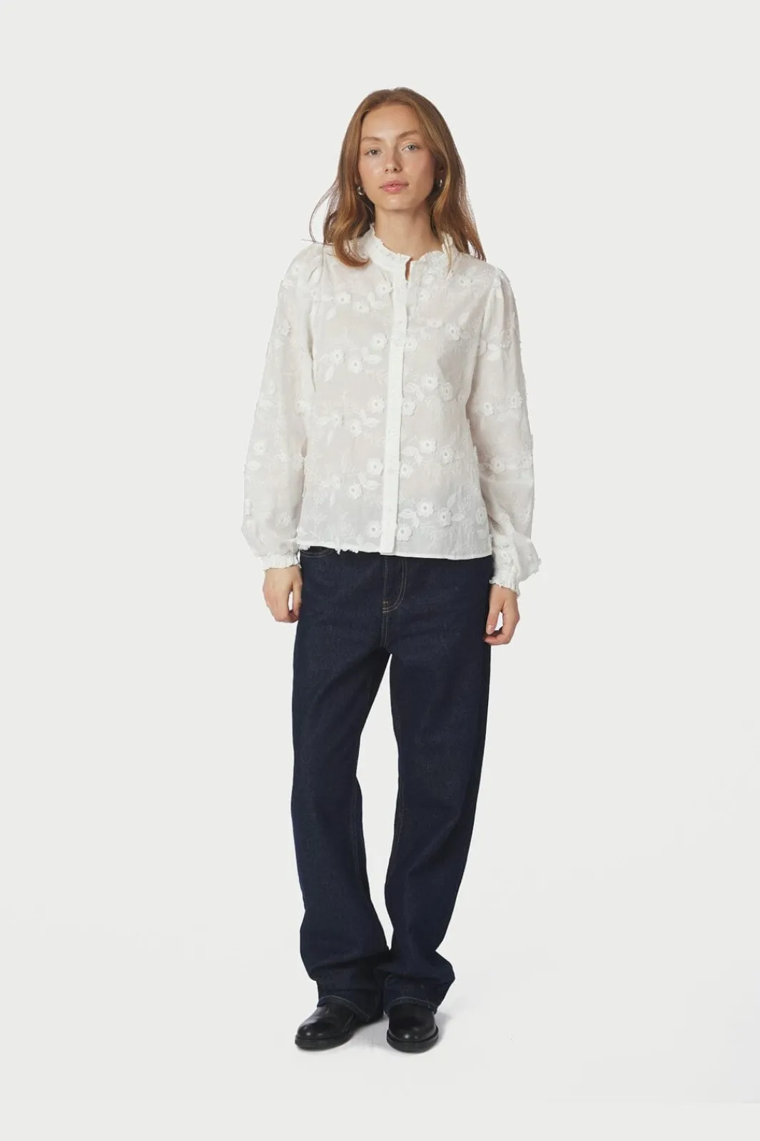 Sale Neo Noir Oda Deco Emb Shirt 166733 120