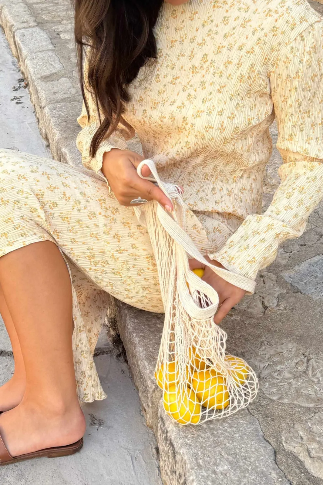 Online BYIC Odaic Dress A1015 Yellow Flower Print