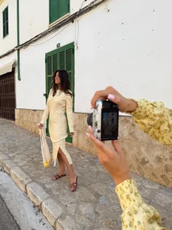 Online BYIC Odaic Dress A1015 Yellow Flower Print