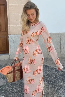 BYIC Odaic Dress A1015 Dusty Rose Print