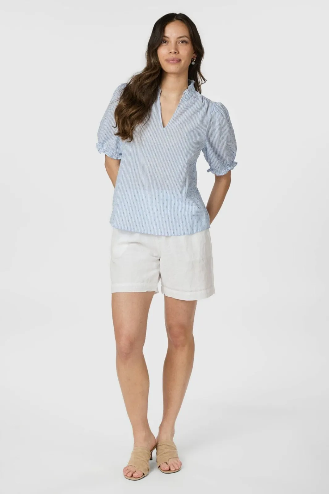 Sale Neo Noir Odesa Dot Stripe Blouse 166039 145