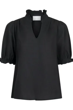 Best Neo Noir Odesa Linen Blouse Black
