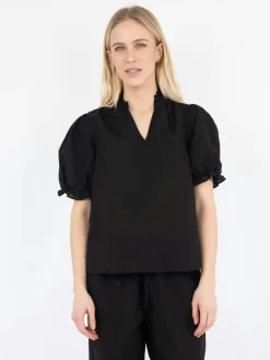 Best Neo Noir Odesa Linen Blouse Black