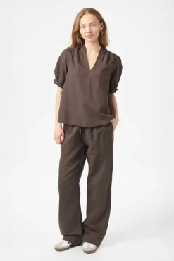 Hot Neo Noir Odesa Linen Blouse 160264 676