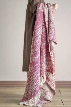 Outlet Bloomingville Oia Plaid, Rød, Genanvendt Bomuld 82066518 Red