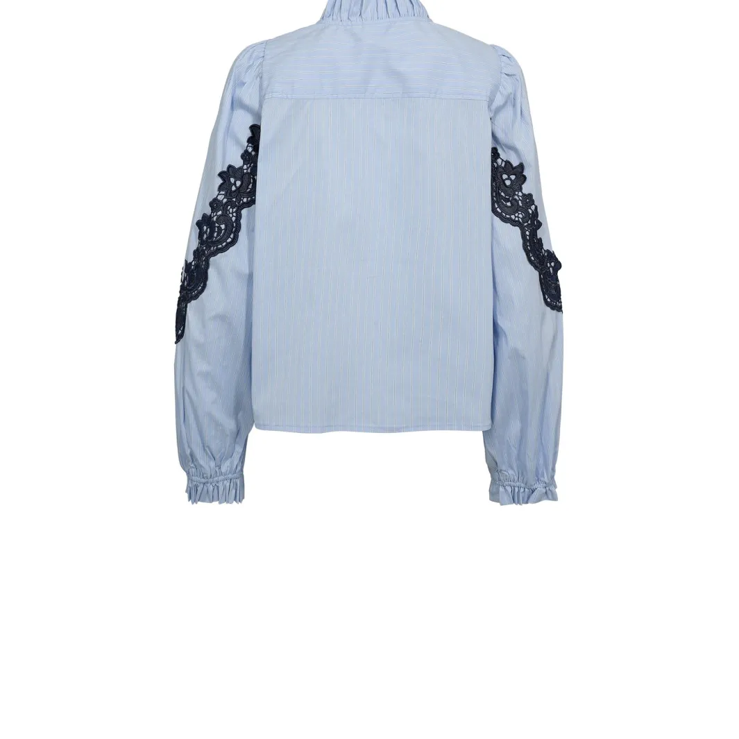 Discount Gossia Olinego Blouse G2730 Blue Striped