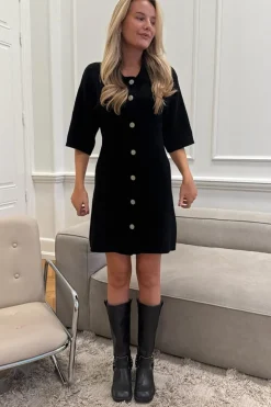 Discount BYIC Oliviaic Knit Dress H105-1 Black